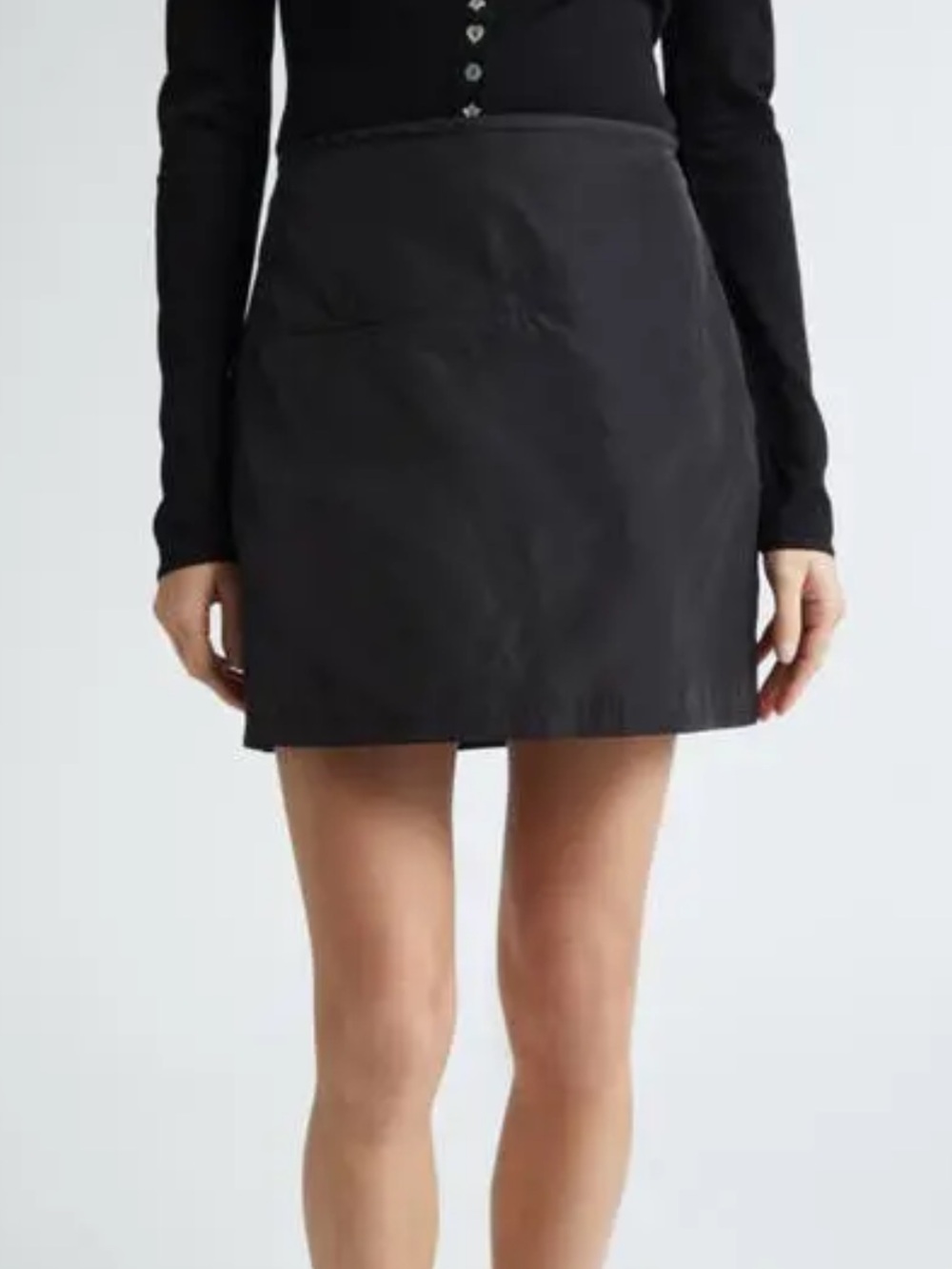 Sandy Liang Nylon Freda Mini Skirt